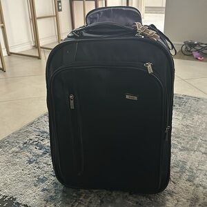 Tumi carry on bag black